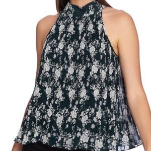 1.STATE Forest Pleat Halter Top